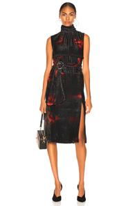 Altuzarra Indira Dress In Black,ombre & Tie Dye,orange