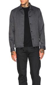 Ganryu Wool Tweed Jacket In Blue