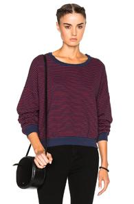 Nsf Farah Sweater In Blue,red,stripes