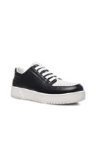 3.1 Phillip Lim Pl31 Low Top Leather Sneakers In Black,white