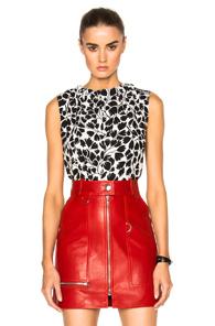 Marni Silk Envers Satin Blouse In White,abstract