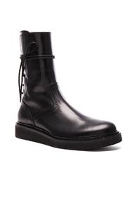 Ann Demeulemeester Leather Boots In Black