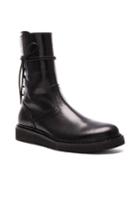Ann Demeulemeester Leather Boots In Black