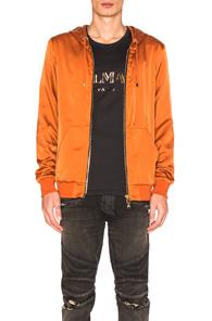 Balmain Bomber Jacket In Orange