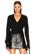 Helmut Lang Wrap Cardigan In Black