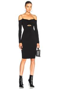 T By Alexander Wang Cut Out Mini Dress In Black
