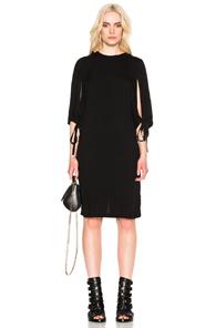 Ann Demeulemeester Open Sleeve Dress In Black