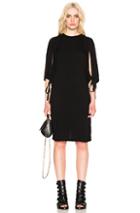 Ann Demeulemeester Open Sleeve Dress In Black