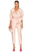 Valentino Sporty Belted Jumpsuit In Pink