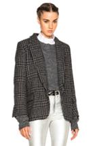 Isabel Marant Etoile Garron Perdessus Jacket In Gray,checkered & Plaid