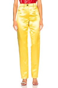 Calvin Klein 205w39nyc High Waisted Trousers In Yellow