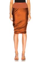 Rick Owens Doubled Skirt In Brown