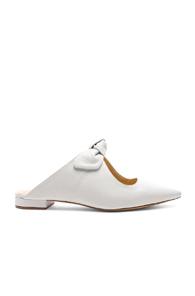 Alexandre Birman Leather Evelyn Flats In White