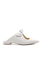 Alexandre Birman Leather Evelyn Flats In White