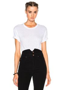 Isabel Marant Etoile Keiran Linen Tee In White