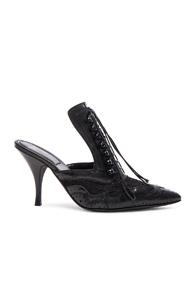 Givenchy Leather Runway Mules In Black