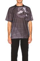 Y-3 Yohji Yamamoto Football Shirt In Black,gray