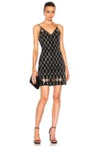 David Koma Diamond Plexi & Crystals V-cut Dress In Black,metallics