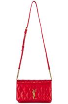 Saint Laurent Angie Chain Bag In Red