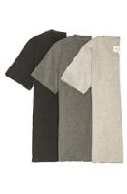 Maison Margiela Cotton Jersey Tee Shirt Pack In Gray