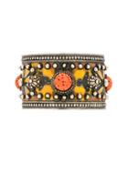 Saint Laurent Cuff Bracelet In Metallics
