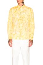 Comme Des Garcons Homme Plus Hand Painted Shirt In Ombre & Tie Dye,yellow