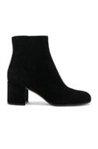 Gianvito Rossi Suede Margaux Booties In Black
