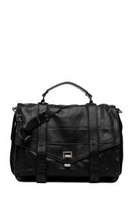 Proenza Schouler Large Ps1 Leather Satchel In Black