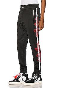 Amiri Souvenir Track Jogger In Animal Print,black,red