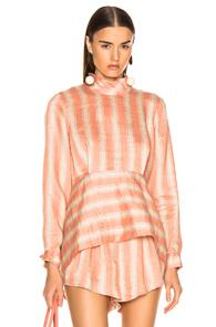 Rachel Comey Cultivate Top In Stripres,pink,white