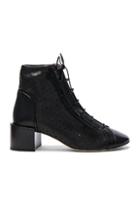 Acne Studios Leather Mable Booties In Black