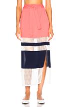 Flagpole Nadine Skirt In Pink,white,stripes