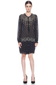 Etoile Isabel Marant Risha Gipsy Dress In Blue,floral