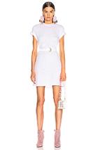 Enza Costa Short Sleeve Crew Mini Dress In White