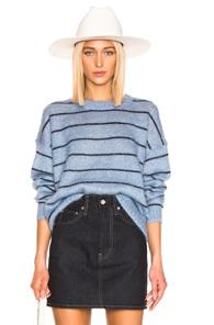 Acne Studios Kassidy Sweater In Blue,stripes