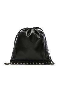 Valentino Rockstud Pouch In Black