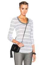 Nsf Jois Top In White,gray,stripes