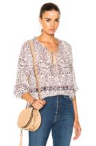 L'agence Crawford Top In Floral,purple,white
