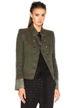 Ann Demeulemeester Military Jacket In Green