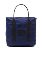Junya Watanabe Cotton Canvas Seil Marschall Tote In Blue
