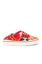 R13 Lace Up Sneaker In Red,tropical