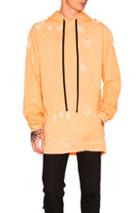 Unravel For Fwrd Oversized Hoodie In Orange,neon
