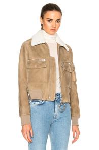 Off-white Aviator Bomber Jacket In Neutrals