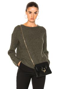 Nili Lotan Baxter Sweater In Green