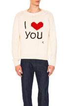 Raf Simons I Love You Sweater In White