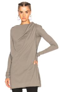 Drkshdw By Rick Owens Toga Long Sleeve Top In Gray