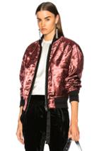 Haider Ackermann Velvet Bomber Jacket In Red