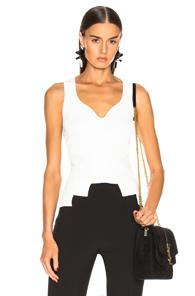 Alexander Mcqueen Sleeveless Top In White