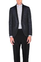 Lanvin Slim Fit Shawl Collar Jacket In Blue