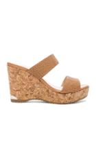 Jimmy Choo Leather Parker Wedges In Brown